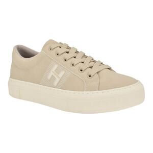 Tommy Hilfiger Women's Aconia Lace Up Sneakers Ivory Size 8